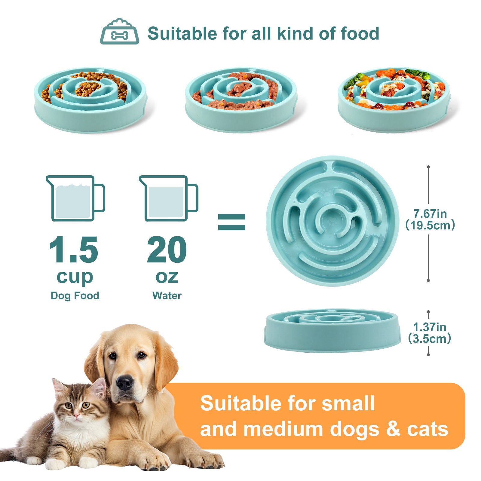silicone slow feeder bowl for dogs lifestyle image 1