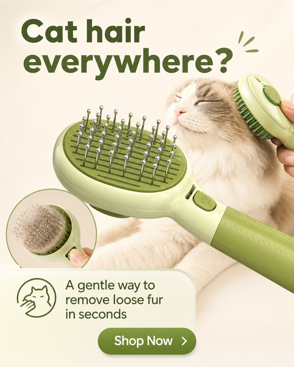 Cat Grooming Massage Comb for Cats & Dogs