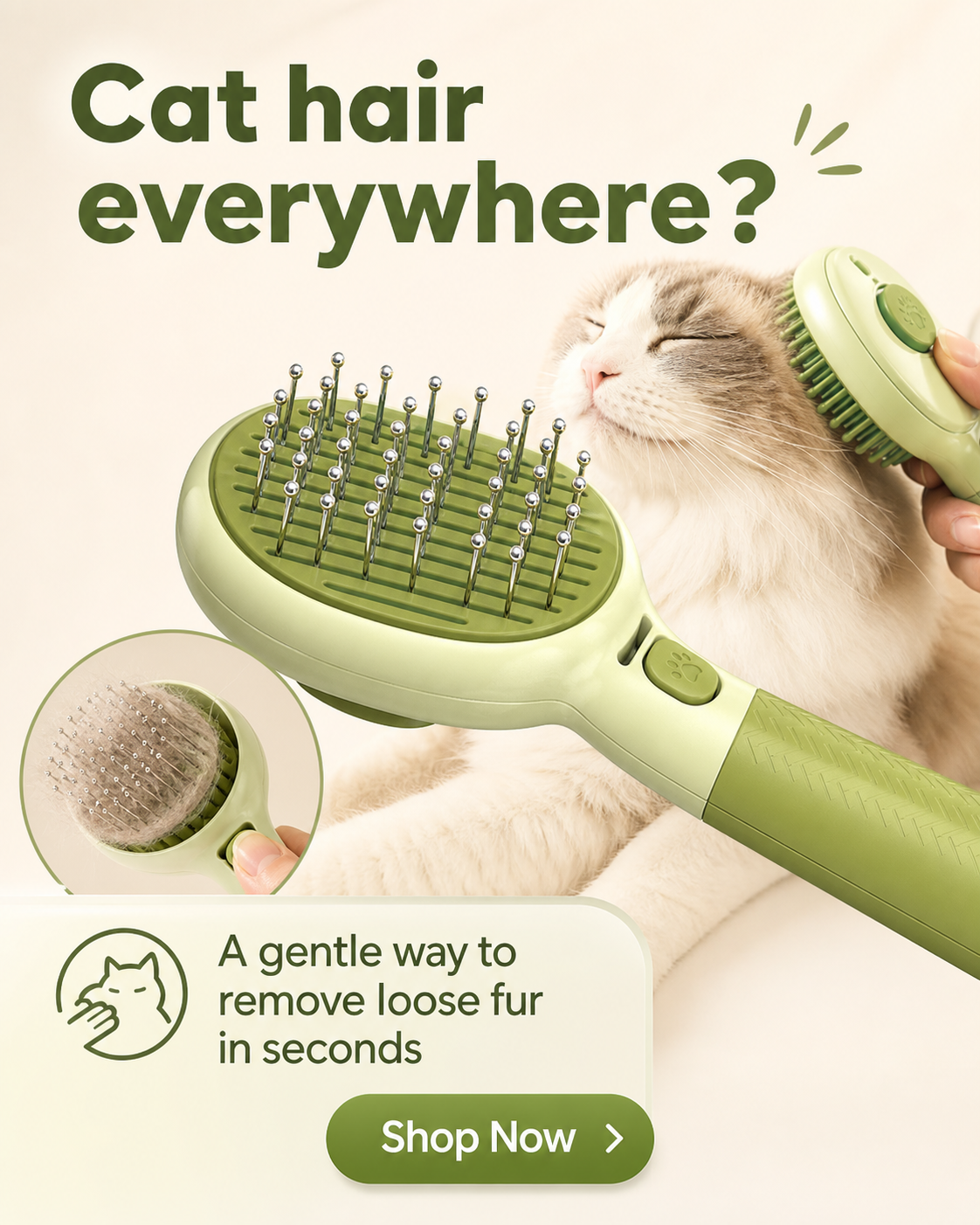 Cat Grooming Massage Comb for Cats & Dogs