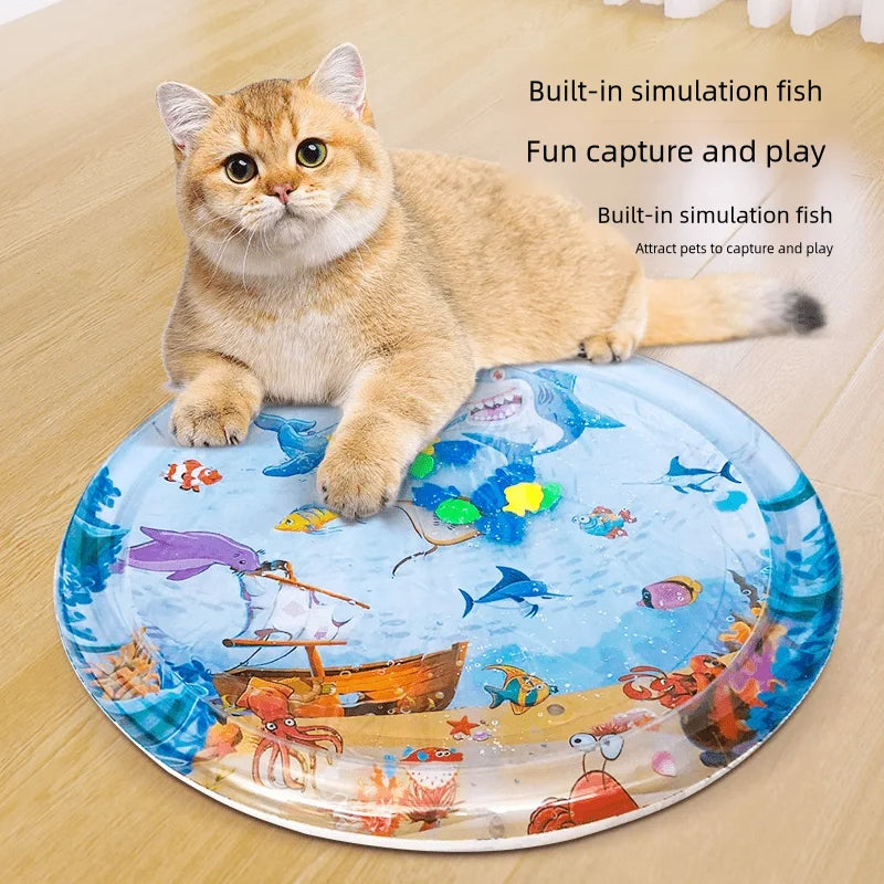 summer splash mat for dogs and cats lifestyle image 1