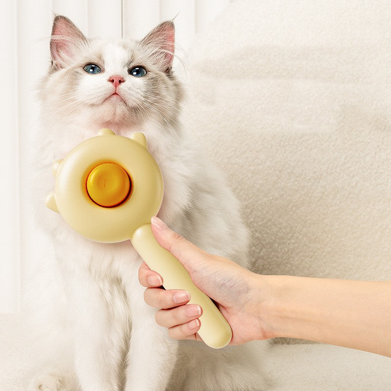 cat grooming massage comb for cats and dogs lifestyle image 1